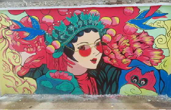 修文墙体彩绘-网红墙