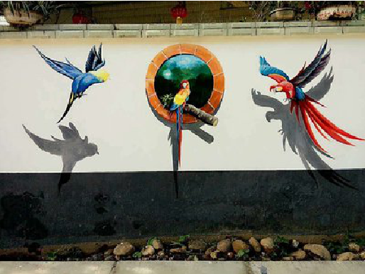 修文视觉错位-3D墙绘设计