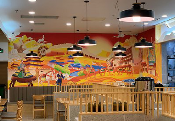 修文商业空间彩绘介绍。