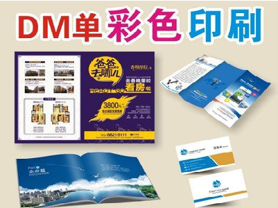 修文单页印刷,色彩搭配简单。
